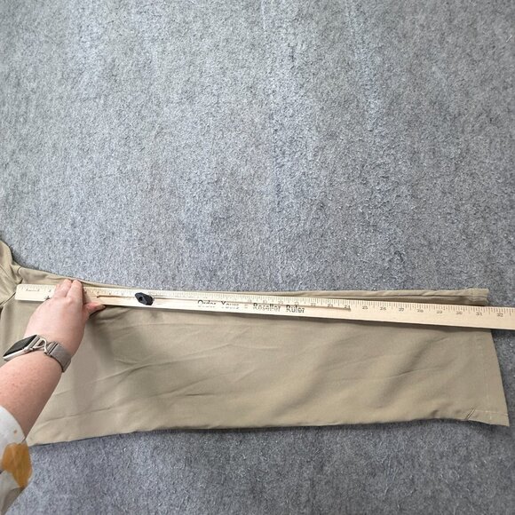 Nike Golf Pants Men 32 x 32 Beige Flat Front Stretch Flex Core Standard AJ5489 - Picture 13 of 16